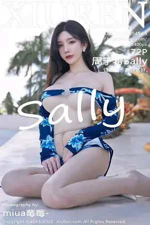 [XiuRen秀人网]No.4563 女神周于希Sally三亚旅拍性感蓝花纹连身衣秀翘臀美腿诱惑写真72P
