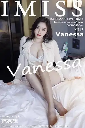 [IMISS爱蜜社]Vol.664 气质美女Vanessa脱典雅白色服饰露蕾丝内衣原色丝袜诱惑写真71P