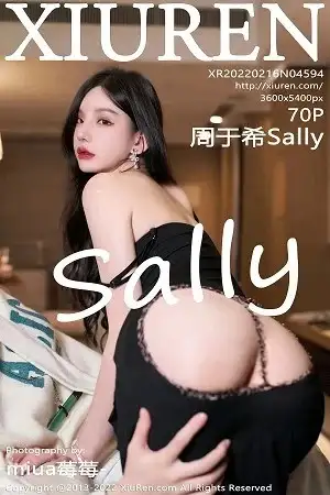 [XiuRen秀人网]No.4594 女神周于希Sally三亚旅拍性感黑色吊裙配黑丝吊袜撩人诱惑写真70P