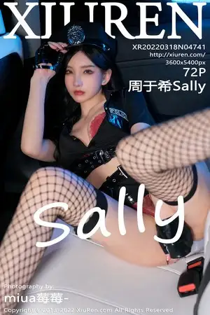 [XiuRen秀人网]No.4741 女神周于希Sally女警官主题黑色短裙露蕾丝内裤秀翘臀诱惑写真72P