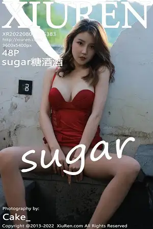 [XiuRen秀人网]No.5383 模特Sugar糖酒酒澳门旅拍泳池性感红色轻透内衣迷人诱惑写真48P