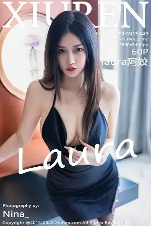 [XiuRen秀人网]No.5449 模特laura阿姣私房浴室黑色吊带连衣短裙配超薄黑丝诱惑写真60P