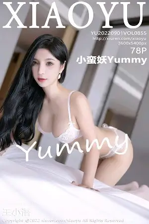 [XiaoYu画语界]Vol.855 模特小蛮妖Yummy杭州旅拍脱粉色吊裙露白色蕾丝内衣诱惑写真78P