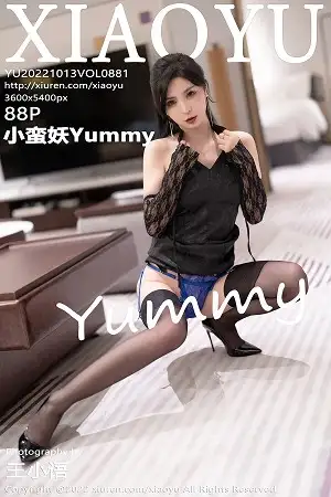[XiaoYu画语界]Vol.881 模特小蛮妖Yummy杭州旅拍黑色连衣裙露蓝色蕾丝内衣诱惑写真88P