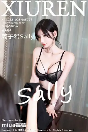 [XiuRen秀人网]No.5777 女神周于希Sally黑上衣配浅色短裙露超薄闪亮黑丝极致魅惑写真89P