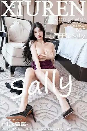 [XiuRen秀人网]No.5980 女神周于希Sally性感紫色连衣裙配超薄黑丝秀白嫩肌肤迷人写真83P