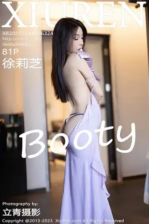 [XiuRen秀人网]No.6324 女神徐莉芝Booty淡紫色连衣长裙+淡蓝色网格内衣惹火诱惑写真81P