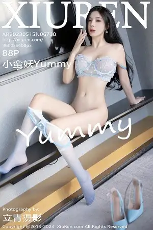 [XiuRen秀人网]No.6738 模特小蛮妖Yummy淡蓝色轻透蕾丝内衣配超薄丝袜迷人诱惑写真88P