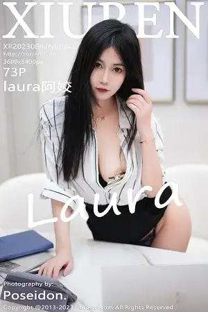 [XiuRen秀人网]No.6845 模特laura阿姣性感白T配黑色短裙半脱露豪乳遮点惹火诱惑写真73P
