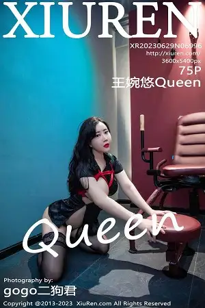 [XiuRen秀人网]No.6996 模特王婉悠Queen捆绑主题性感黑色服饰配超薄黑丝极致魅惑写真75P