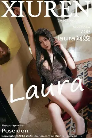 [XiuRen秀人网]No.7003 模特Laura阿姣私房性感墨绿色轻透金缕衣秀完美身材诱惑写真70P