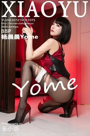 [XiaoYu画语界]Vol.1075 女神杨晨晨Yome性感黑色内衣配破烂黑丝秀完美身材诱惑写真88P