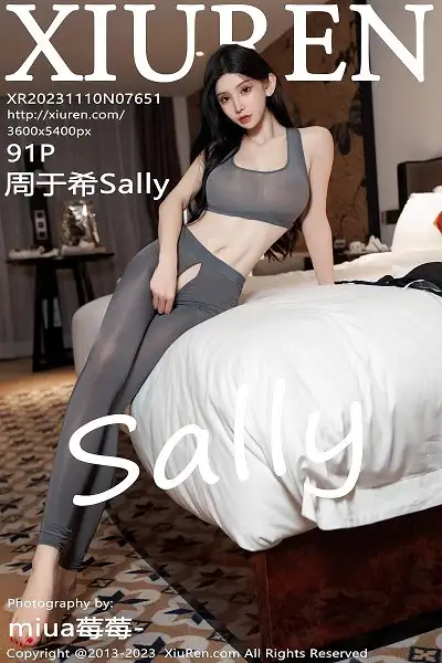 [XiuRen秀人网]No.7651 女神周于希Sally酒店场景性感灰色健身服紧身秀完美身材诱惑写真91P