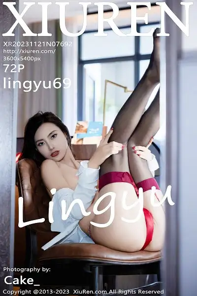 [XiuRen秀人网]No.7692 模特Lingyu69性感白T配黑短裙露红色内衣配黑丝袜完美诱惑写真72P