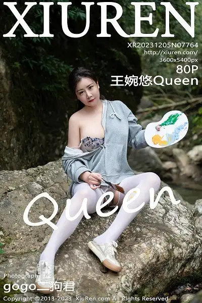 [XiuRen秀人网]No.7764 模特王婉悠Queen性感轻透内衣配超薄白丝秀丰腴身姿诱惑写真80P