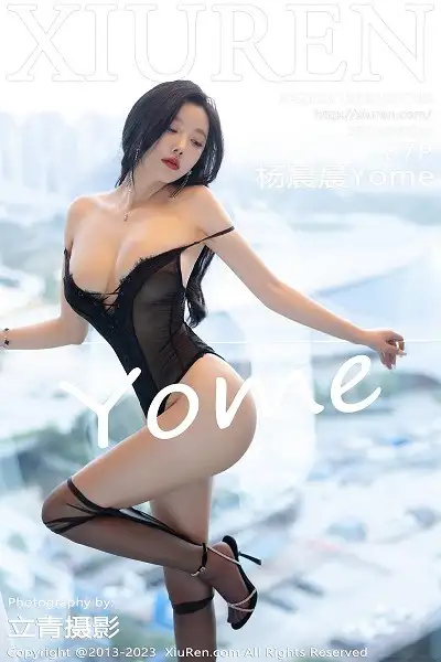 [XiuRen秀人网]No.7799 女神杨晨晨Yome性感黑色薄纱情趣内衣秀丰腴身材惹火诱惑写真87P