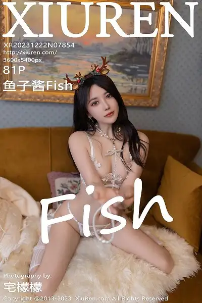 [XiuRen秀人网]No.7854 模特鱼子酱Fish圣诞主题脱红色短裙露白色轻透内衣撩人诱惑写真81P