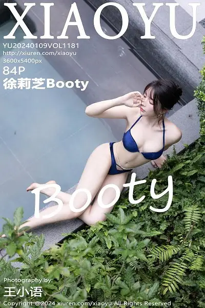 [XiaoYu画语界]Vol.1181 女神徐莉芝Booty黑色轻透连衣裙露蓝色内衣秀曼妙身姿诱惑写真84P