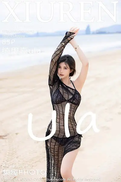 [XiuRen秀人网]No.7988 女神绮里嘉ula黑色薄纱长裙+黑色情趣服饰秀曼妙身姿诱惑写真85P
