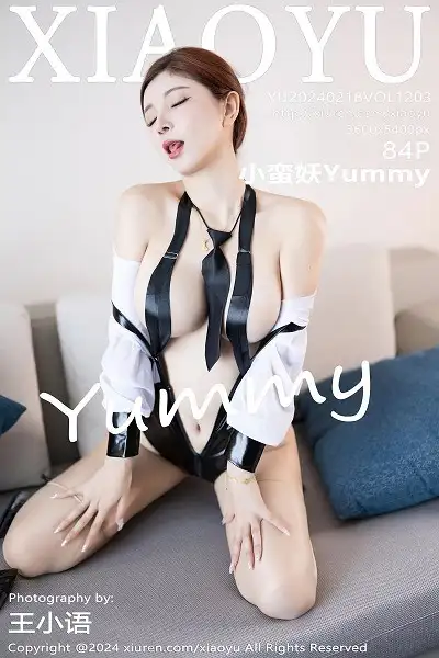 [XiaoYu画语界]Vol.1203 模特小蛮妖Yummy性感空姐制服露黑色情趣服秀曼妙身姿诱惑写真84P