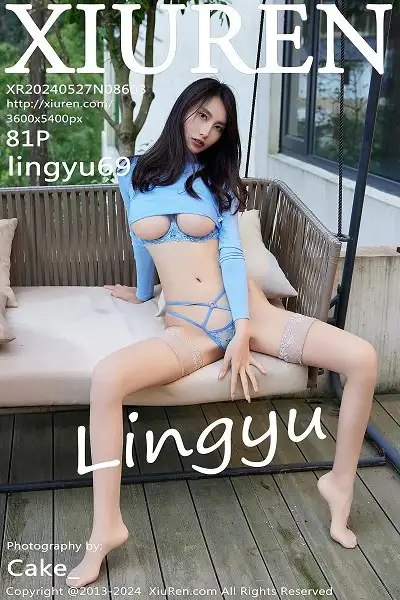 [XiuRen秀人网]No.8603 模特Lingyu69性感蓝色服饰露蓝色情趣内衣秀惹火身材诱惑写真81P