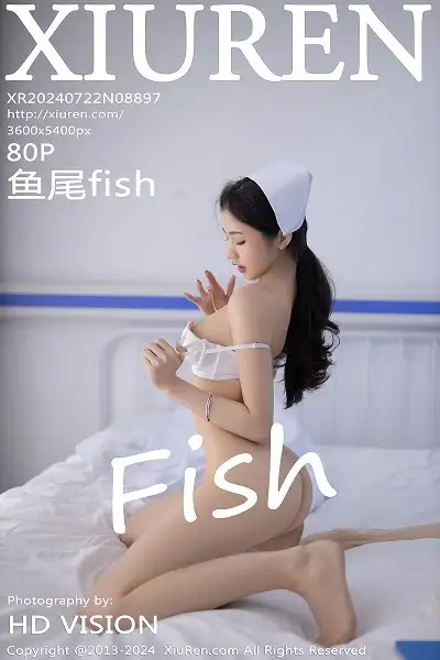 [XiuRen秀人网]No.8897 模特鱼尾fish性感白色护士服配超薄肉丝秀丰腴身姿撩人诱惑写真80P