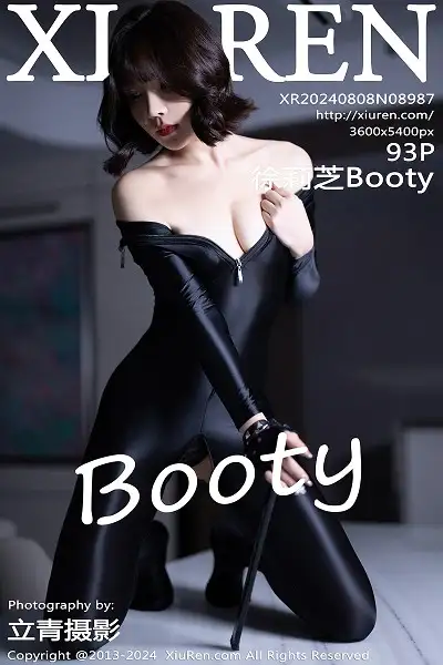 [XiuRen秀人网]No.8987 女神徐莉芝Booty黑色连体皮衣+红色情趣内衣秀惹火身材诱惑写真93P