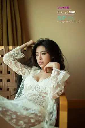 [XiuRen秀人网]No.161 秀人嫩模luvian本能透明白纱性感内衣系列诱惑写真50P