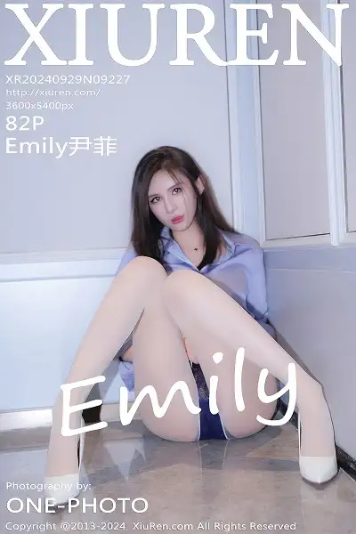 [XiuRen秀人网]No.9227 模特Emily尹菲性感蓝白制服配开档白丝秀翘臀美腿完美诱惑写真82P