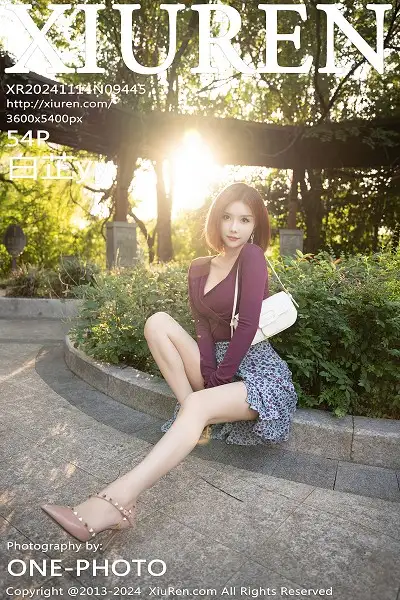 [XiuRen秀人网]No.9445 模特白芷yy私房性感紫衣长裙露紫色内衣秀柔美身姿撩人诱惑写真54P