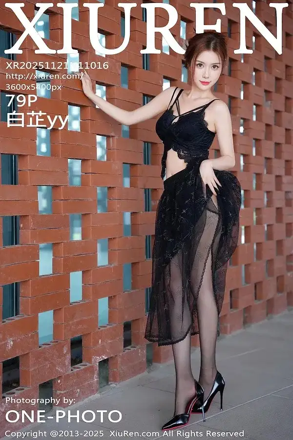 [XiuRen秀人网]No.11016 模特白芷yy性感黑色情趣内衣配超薄黑丝秀完美身材迷人诱惑写真79P