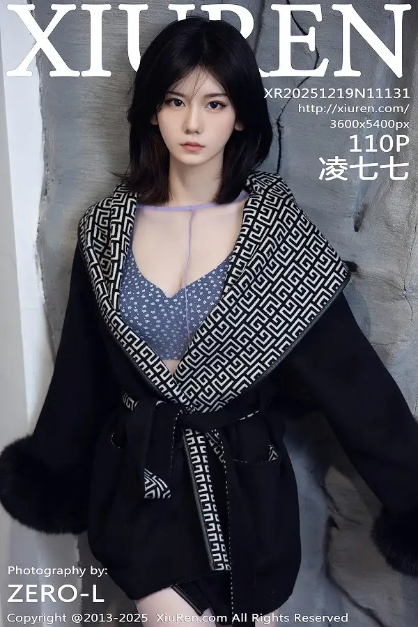 [XiuRen秀人网]No.11131 模特凌七七性感紫色超薄连体丝袜露圆点内衣秀曼妙身材诱惑写真110P