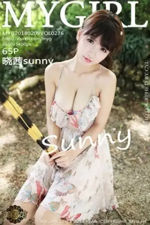 [MyGirl美媛馆]Vol.276 嫩模晓茜sunny性感吊带花裙+泳池比基尼秀傲人豪乳诱惑写真65P