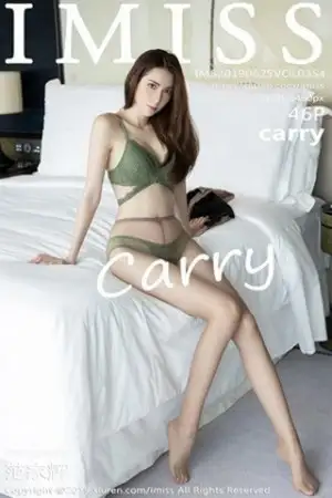[IMISS爱蜜社]Vol.354 嫩模Carry私房黑色短裙秀美腿+性感内衣秀完美身材诱惑写真46P
