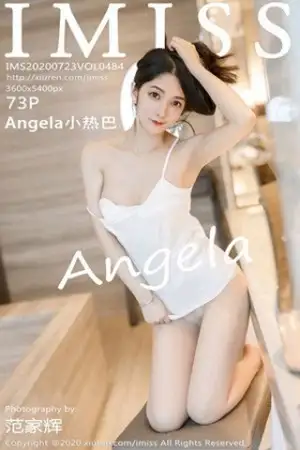[IMISS爱蜜社]Vol.484 女神Angela小热巴私房性感白色睡裙配肉丝裤袜撩人诱惑写真73P