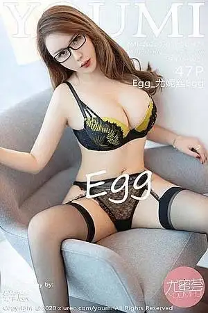 [YouMi尤蜜荟]Vol.427 女神Egg 尤妮丝私房黑色情趣内衣露屏霸双峰撩人诱惑写真47P