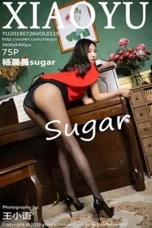 [XiaoYu画语界]Vol.119 女神杨晨晨sugar红衬衣配黑短裙秀黑丝裤袜美腿诱惑写真75P