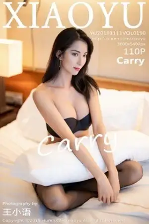 [XiaoYu画语界]Vol.190 女神Carry私房黑色内衣配吊带黑丝袜秀完美身材性感写真112P