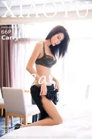 [XiaoYu画语界]Vol.352 气质女神Carry私房性感黑色内衣配开档肉丝裤袜诱惑写真66P