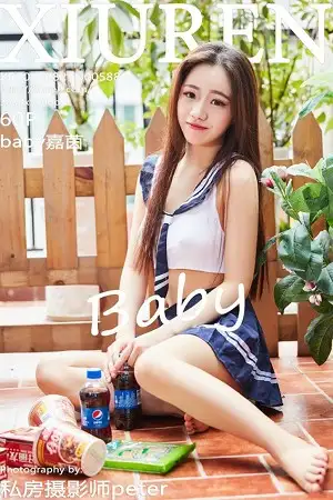 [XiuRen秀人网]No.588 嫩模baby嘉茵性感短裙学生装白色蕾丝内裤撩人诱惑写真60P