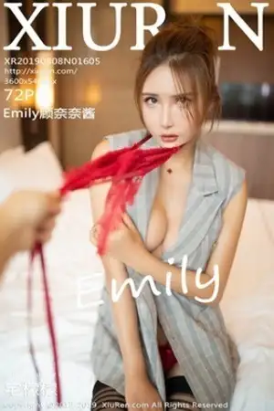 [XiuRen秀人网]No.1605 嫩模Emily顾奈奈酱私房红色蕾丝内衣配黑丝袜勾人诱惑写真72P