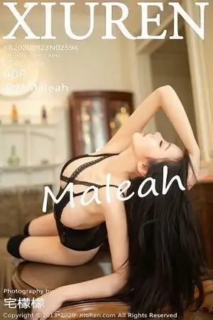[XiuRen秀人网]No.2594 嫩模安然Maleah私房黑色情趣内衣透视秀惹火身材极致诱惑写真40P