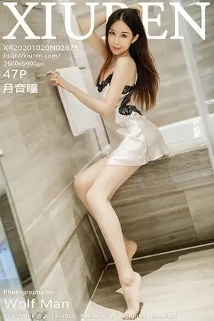 [XiuRen秀人网]No.2675 嫩模月音瞳私房华丽蕾丝吊裙配无内肉丝裤袜秀翘臀极致魅惑写真47P
