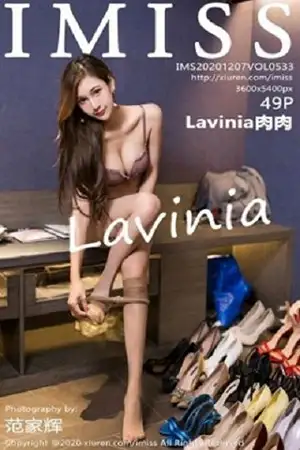 [IMISS爱蜜社]Vol.533 气质女神Lavinia肉典雅连身裙半脱露性感内衣完美诱惑写真49P
