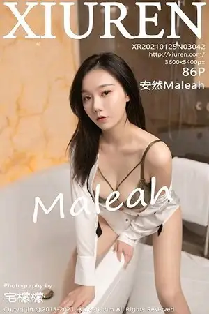 [XiuRen秀人网]No.3042 嫩模安然Maleah房务经理主题脱白衬衣露蕾丝内衣诱惑写真86P