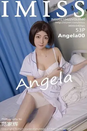[IMISS爱蜜社]Vol.580 女神Angela00淡雅靓丽护士制服露性感白色内衣迷人诱惑写真53P
