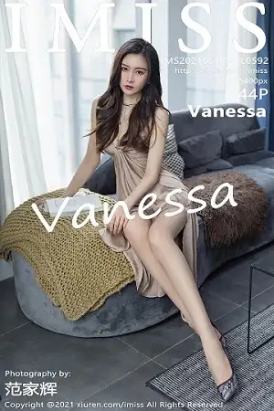 [IMISS爱蜜社]Vol.592 气质美女Vanessa私房床上白色薄纱睡衣秀完美身材诱惑写真44P