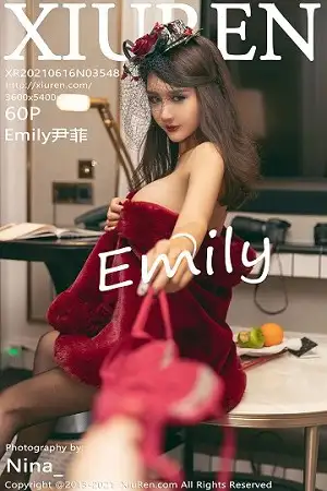 [XiuRen秀人网]No.3548 女神Emily尹菲澳门旅拍猩红贵妇装束半脱露翘臀撩人诱惑写真60P