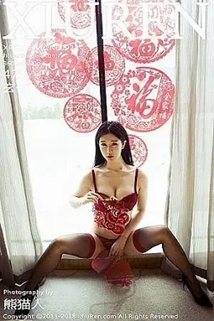 [XiuRen秀人网]No.923 嫩模玄子新年红性感内衣+黑色开胸死库水秀完美身材诱惑写真47P