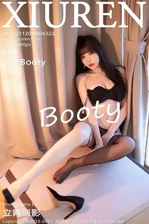 [XiuRen秀人网]No.4322 女神芝芝Booty黑色典雅服饰配黑丝网袜半脱露性感内衣诱惑写真86P